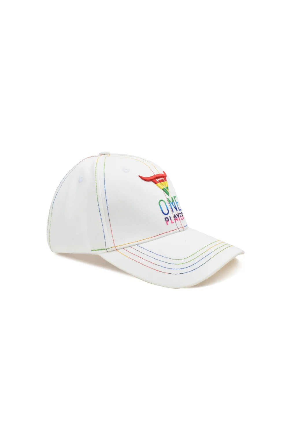 Unisex White Multi Color Limited Edition Cap by One Player