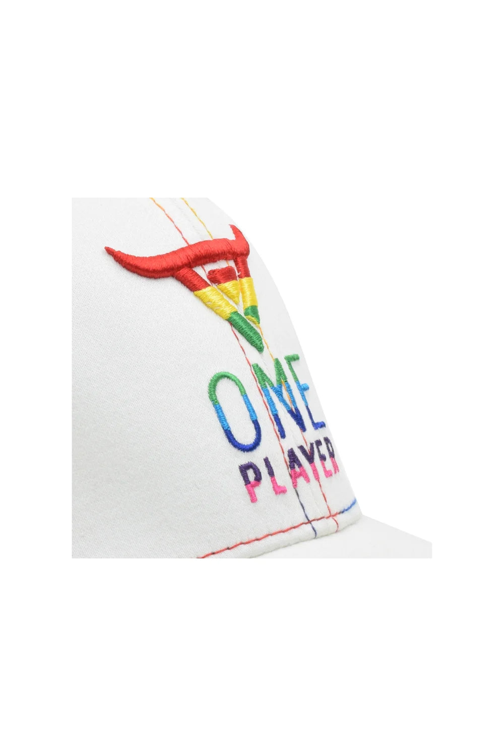Unisex White Multi Color Limited Edition Cap by One Player