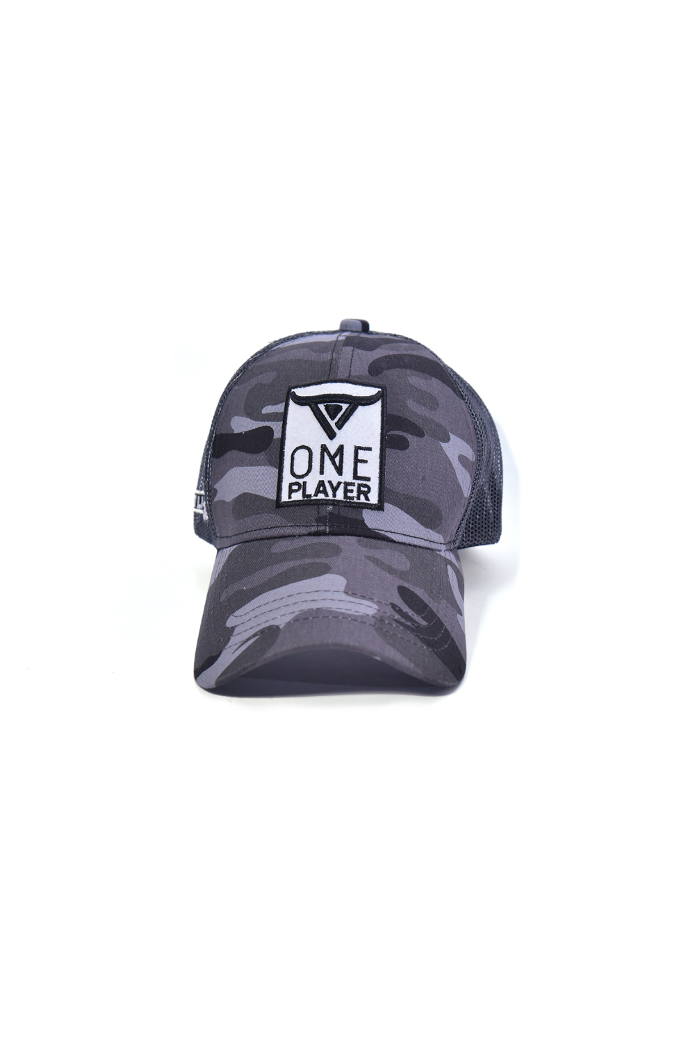 Unisex Grey Camouflage Trucker Cap by One Player