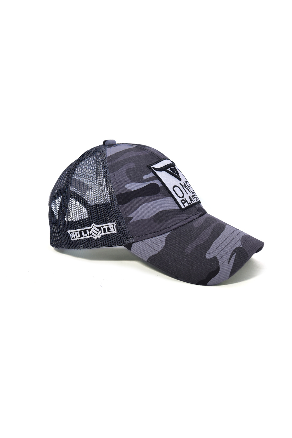 Unisex Grey Camouflage Trucker Cap by One Player