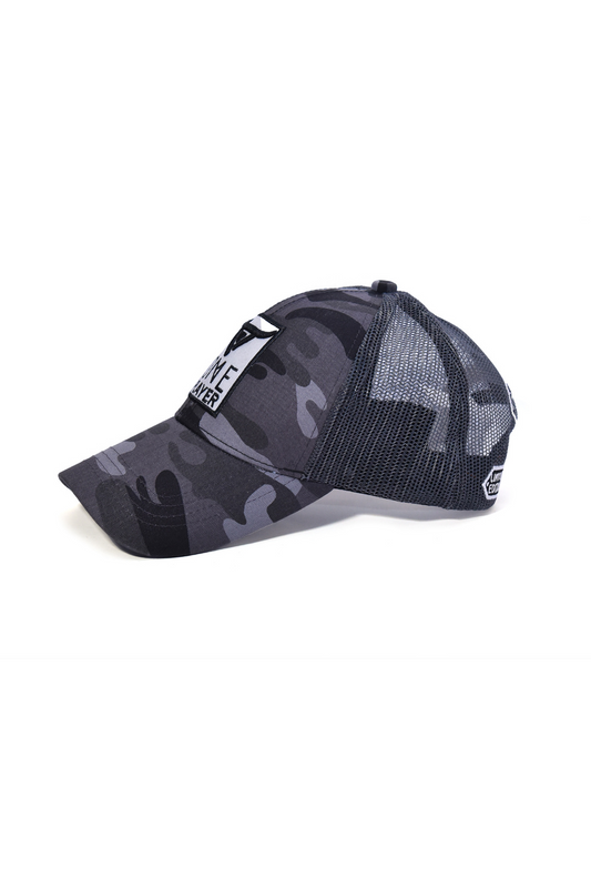 Unisex Grey Camouflage Trucker Cap by One Player