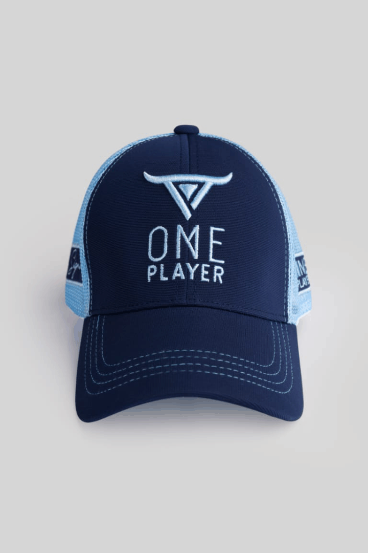 Unisex Blue Trucker Cap by One Player