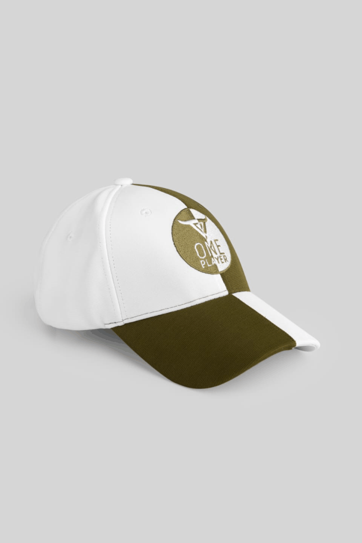 Unisex White & Green Baseball Cap by One Player