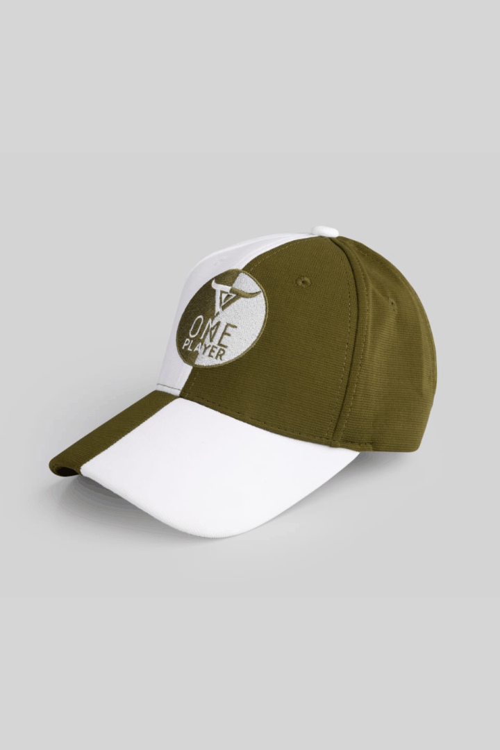 Unisex White & Green Baseball Cap by One Player