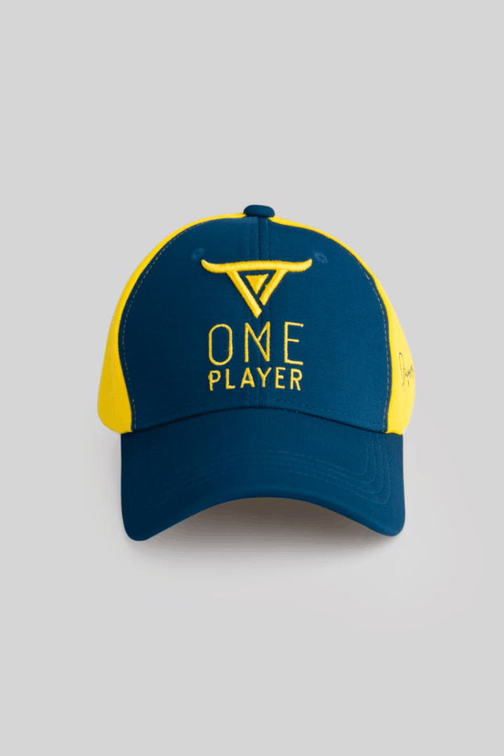 Unisex Blue & Yellow Baseball Cap by One Player
