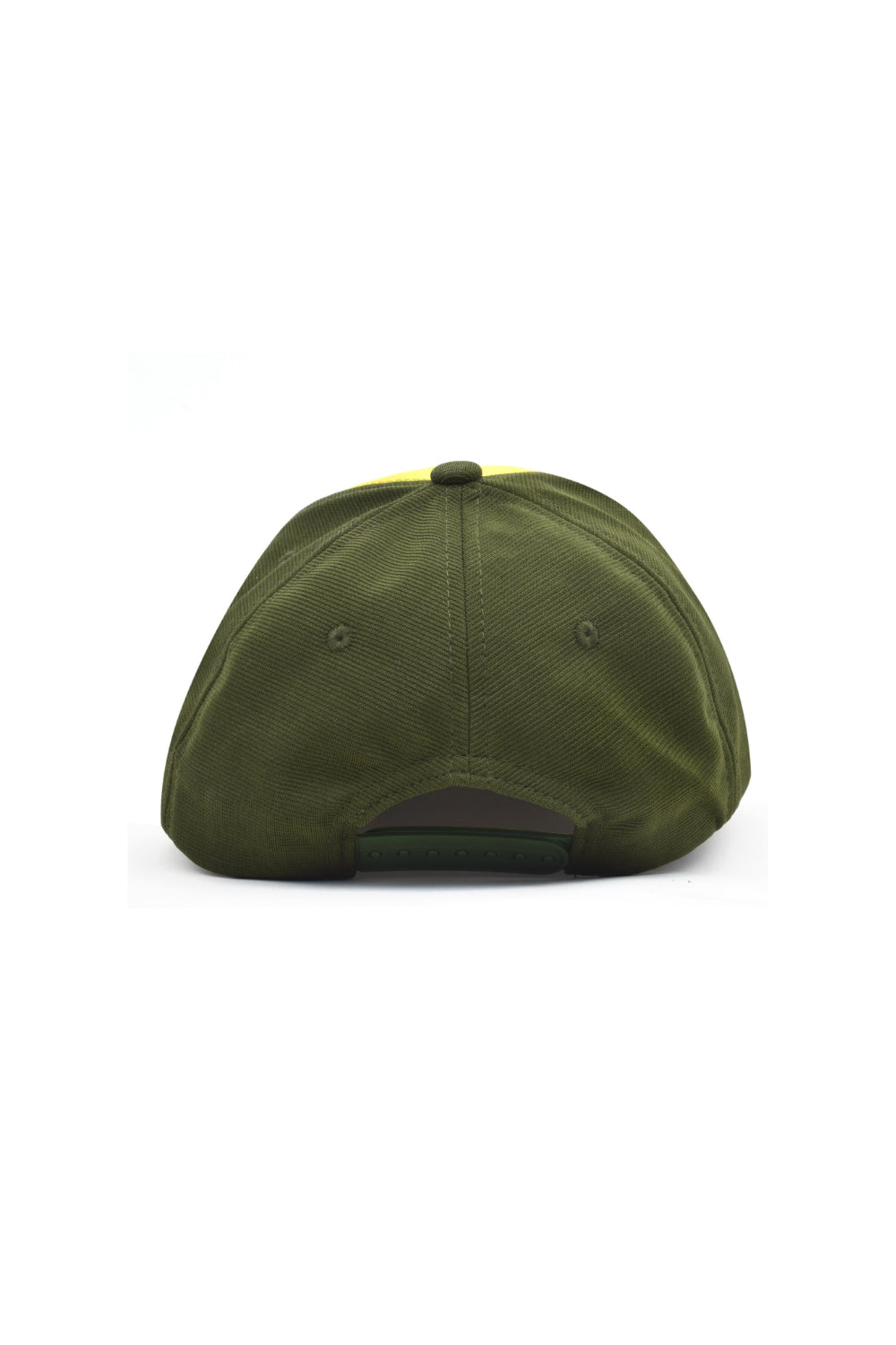 Unisex Green & Yellow Solid Baseball cap, has a visor by One Player