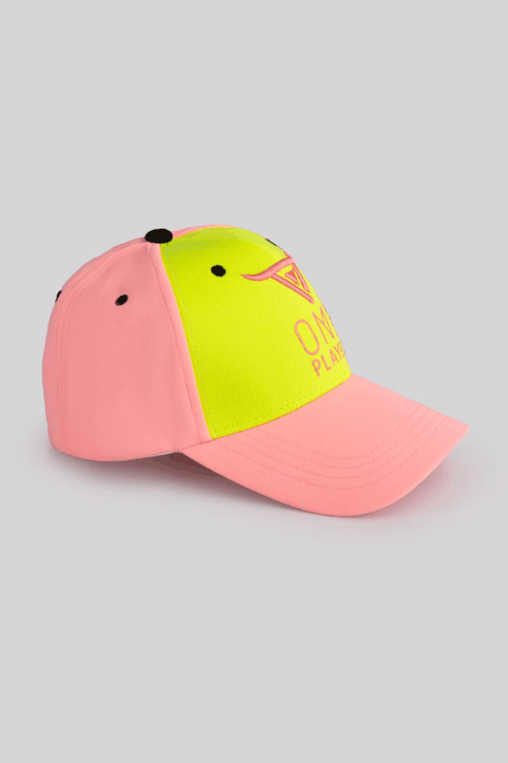 Unisex Pink & Green Baseball Cap by One Player