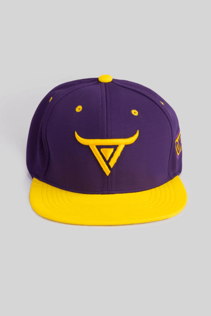Unisex Yellow & Purple Snapback Cap by One Player