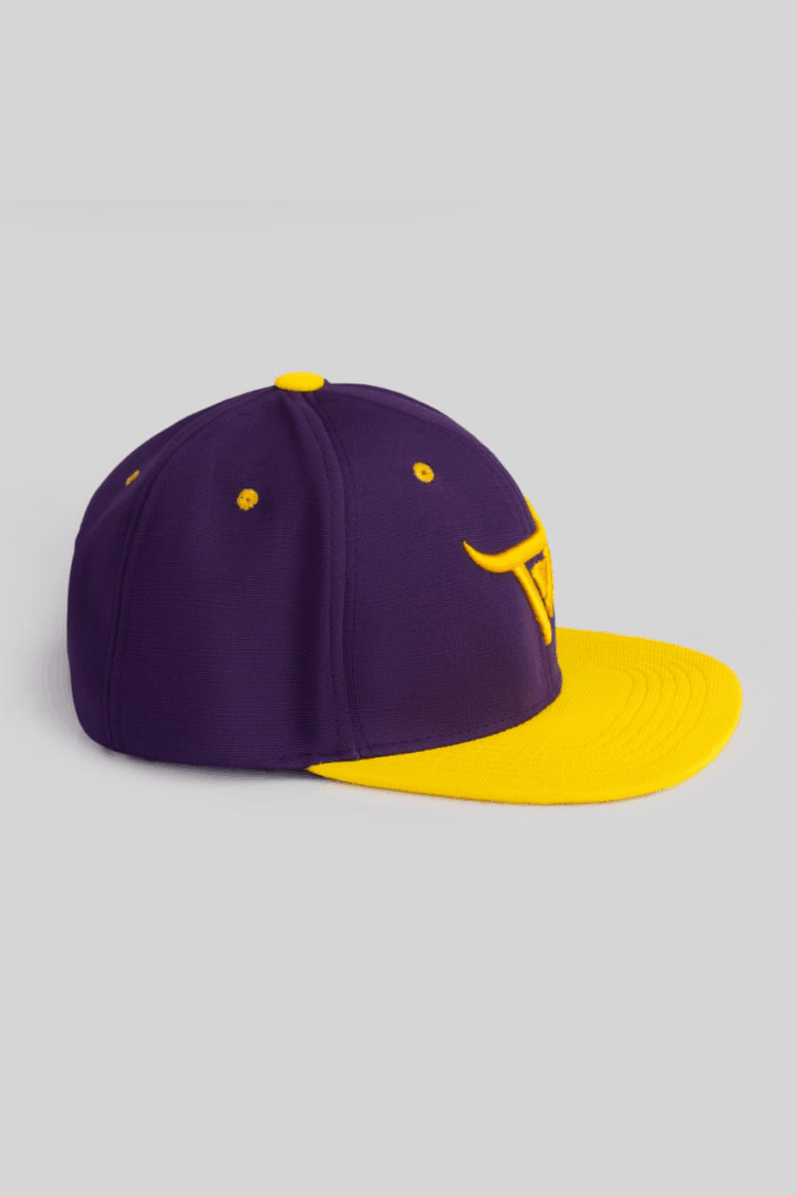 Unisex Yellow & Purple Snapback Cap by One Player