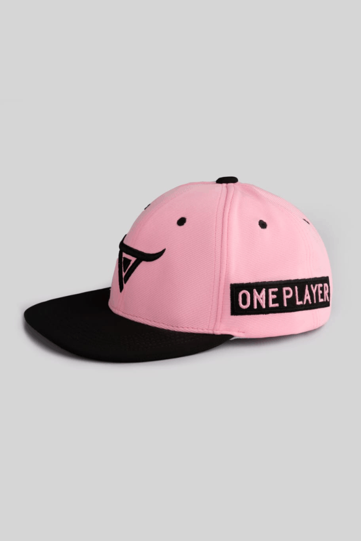 Unisex Black & Pink Snapback Cap by One Player