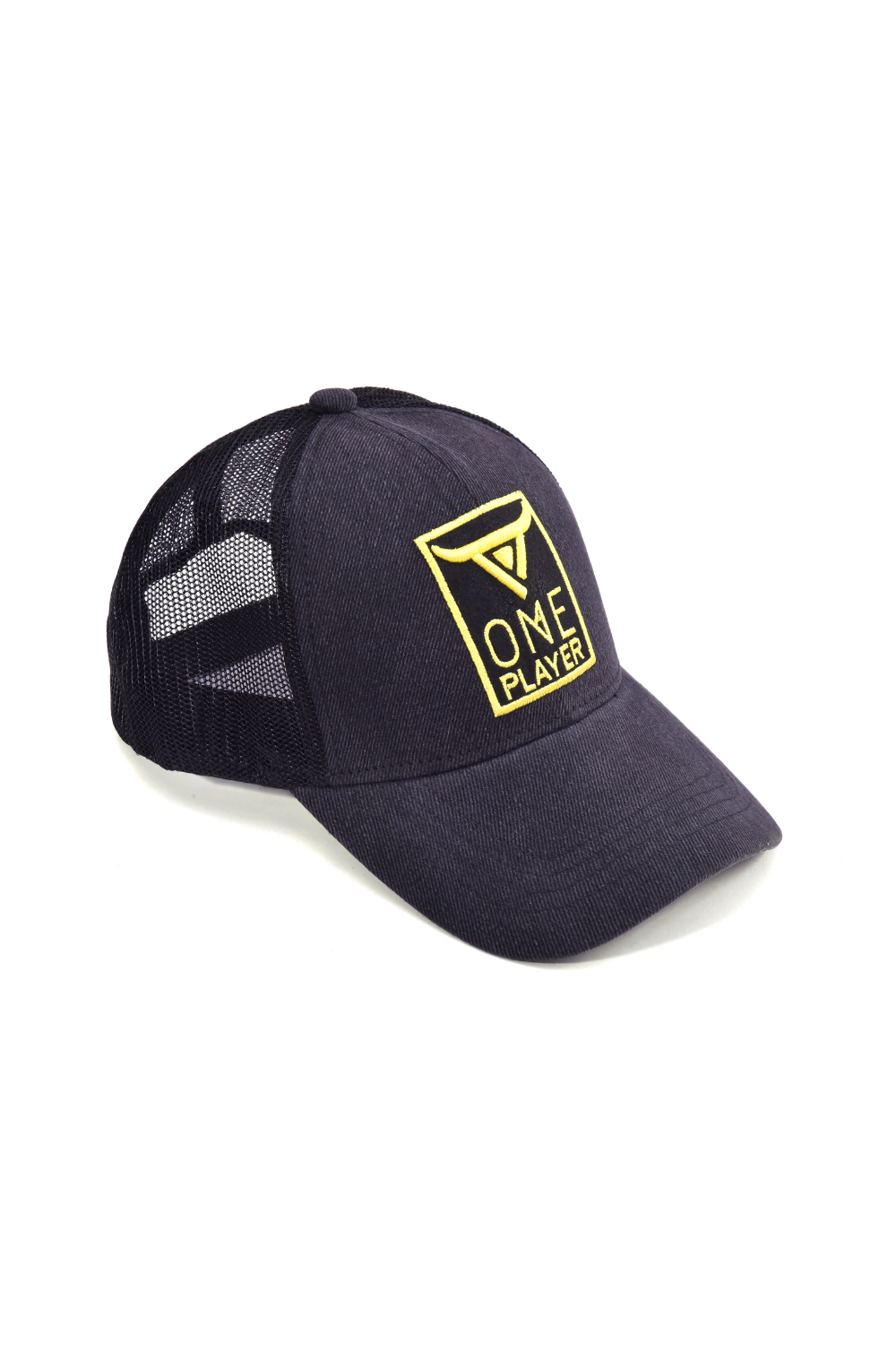 Unisex Denim Black Trucker Cap by One Player