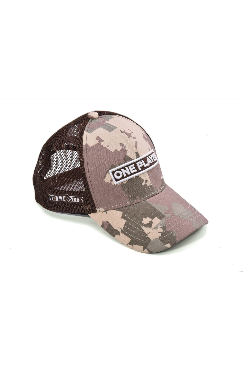 Unisex Brown Camouflage Trucker Cap by One Player