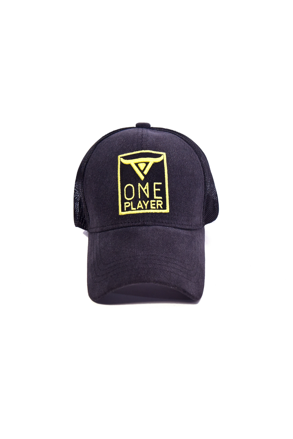 Unisex Denim Black Trucker Cap by One Player