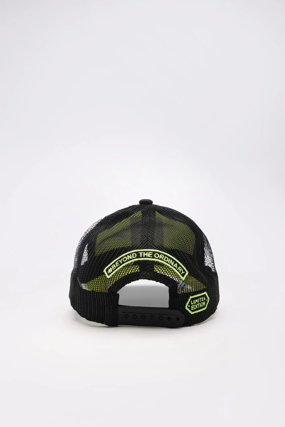 Unisex  Neon & Black Trucker cap, has a visor by One Player